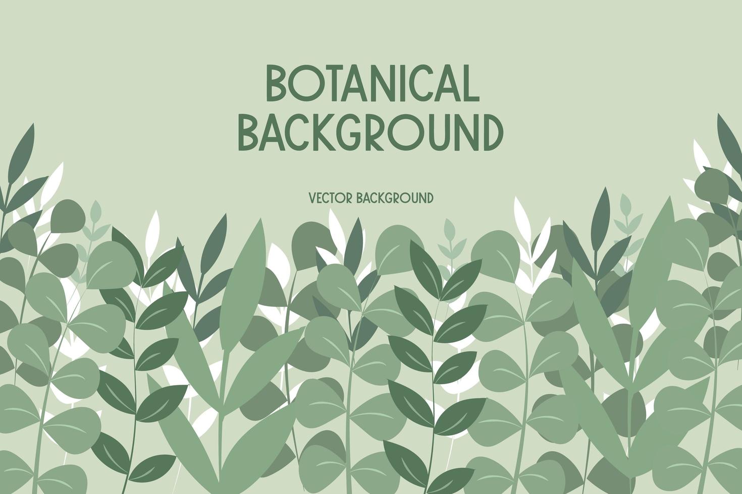 Background with leaves and flowers vector