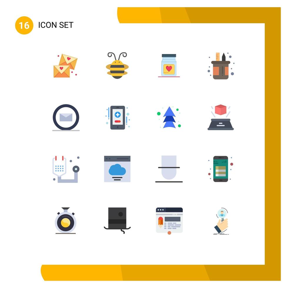 Random flat-style icon set  vector