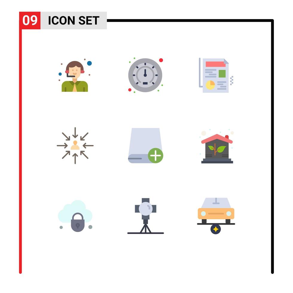 Modern flat-design icon set vector