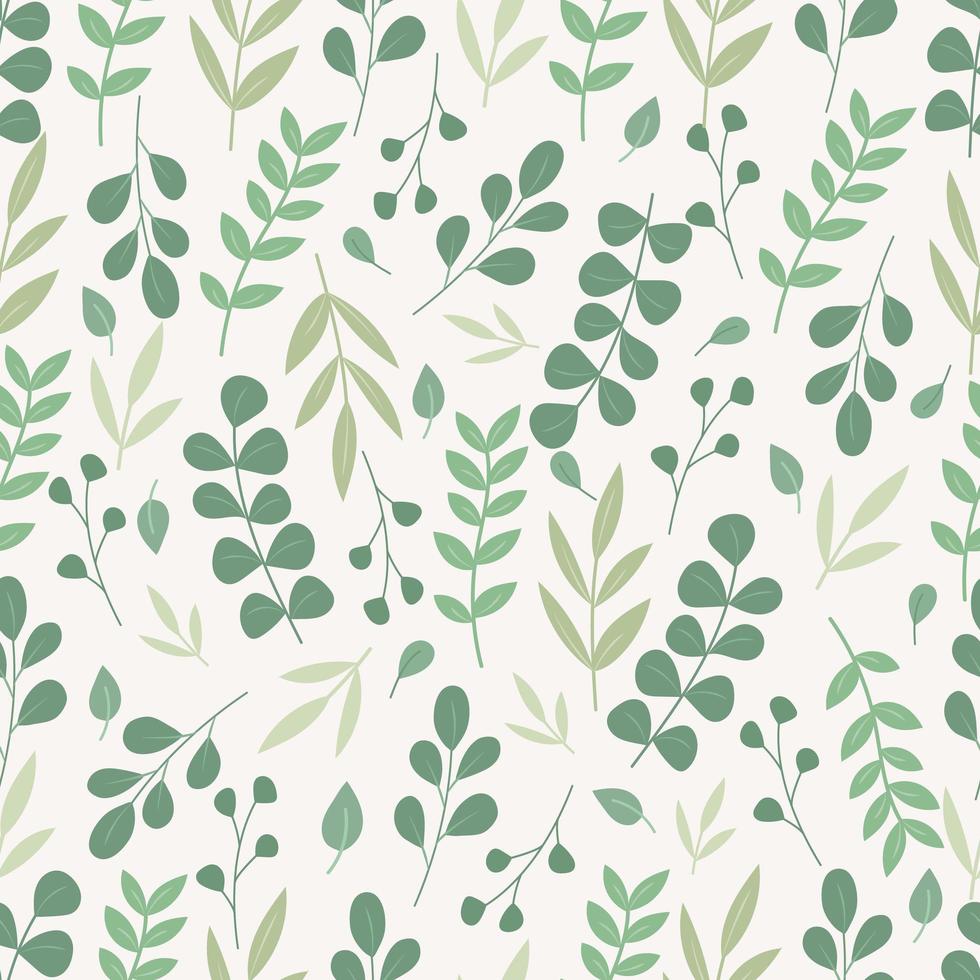 Botanical seamless pattern. Floral background. vector