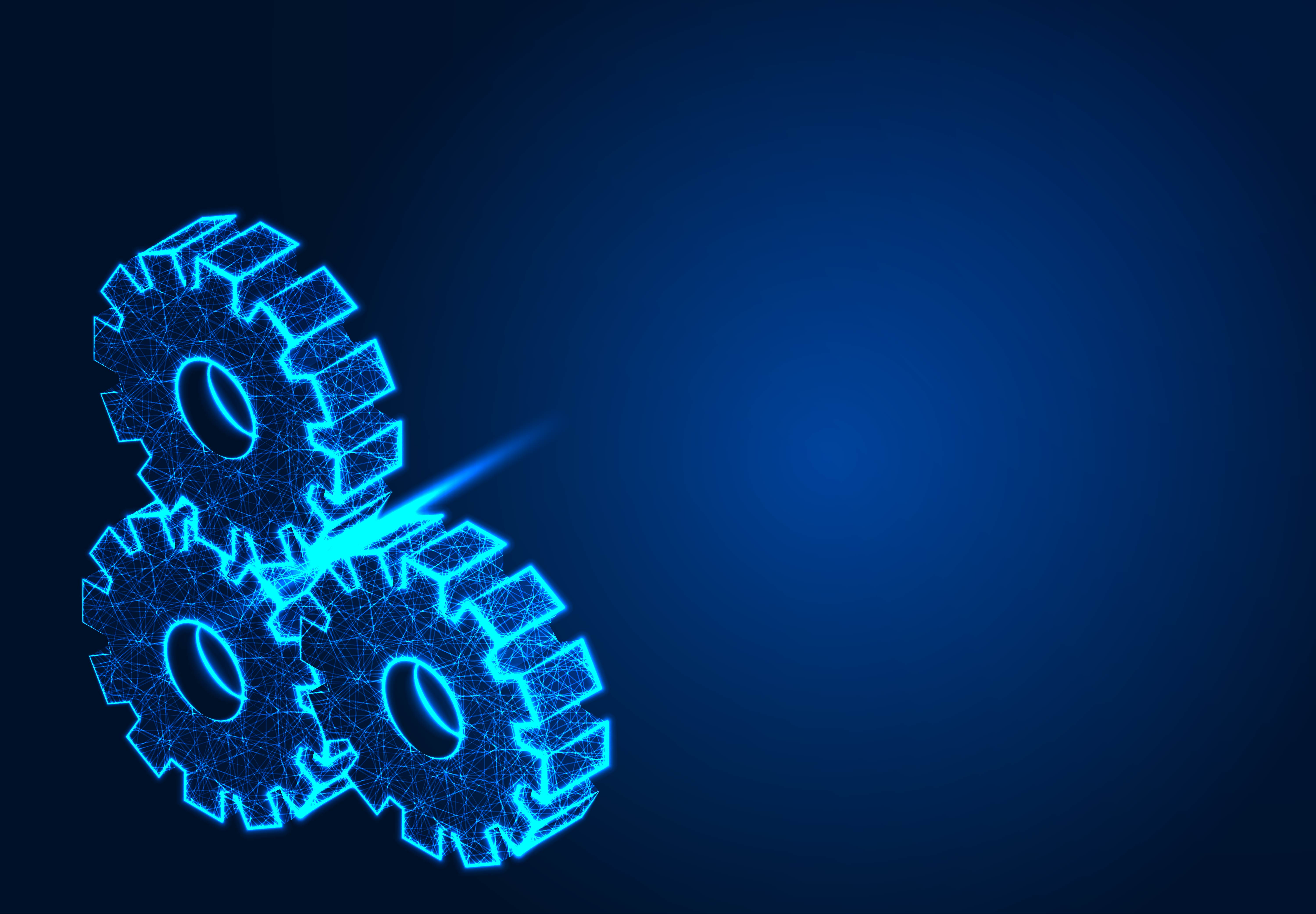 Gear Machinery on blue background 1339501 Vector Art at Vecteezy