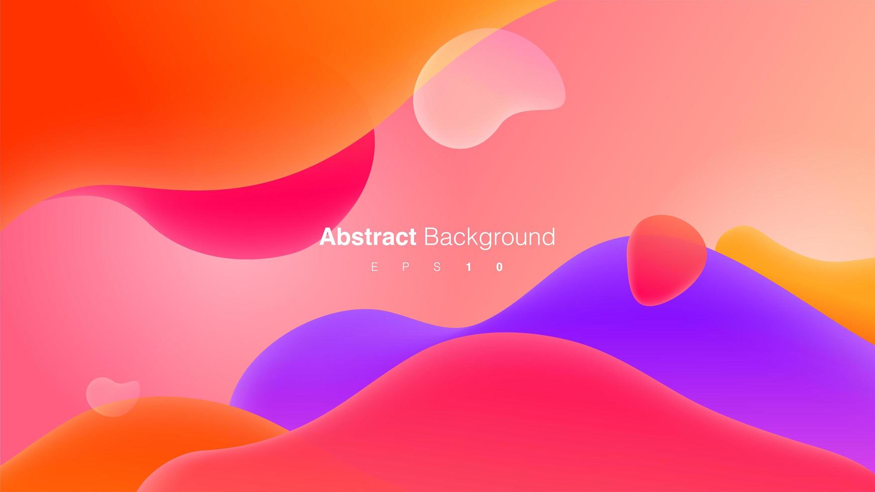 Colorful Fluid Shapes Composition Concept vector
