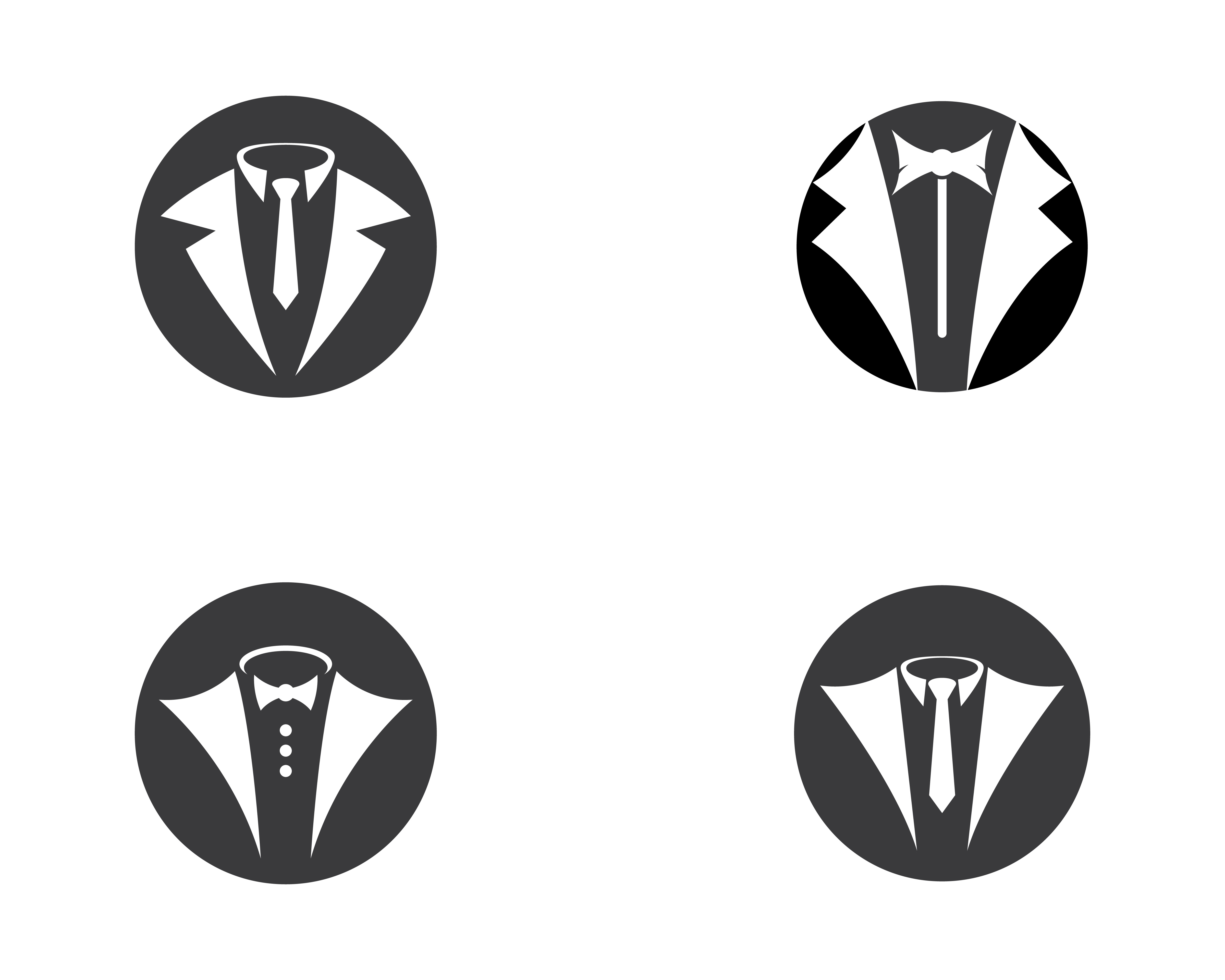 Set of tuxedo logo images 1339650 Vector Art at Vecteezy