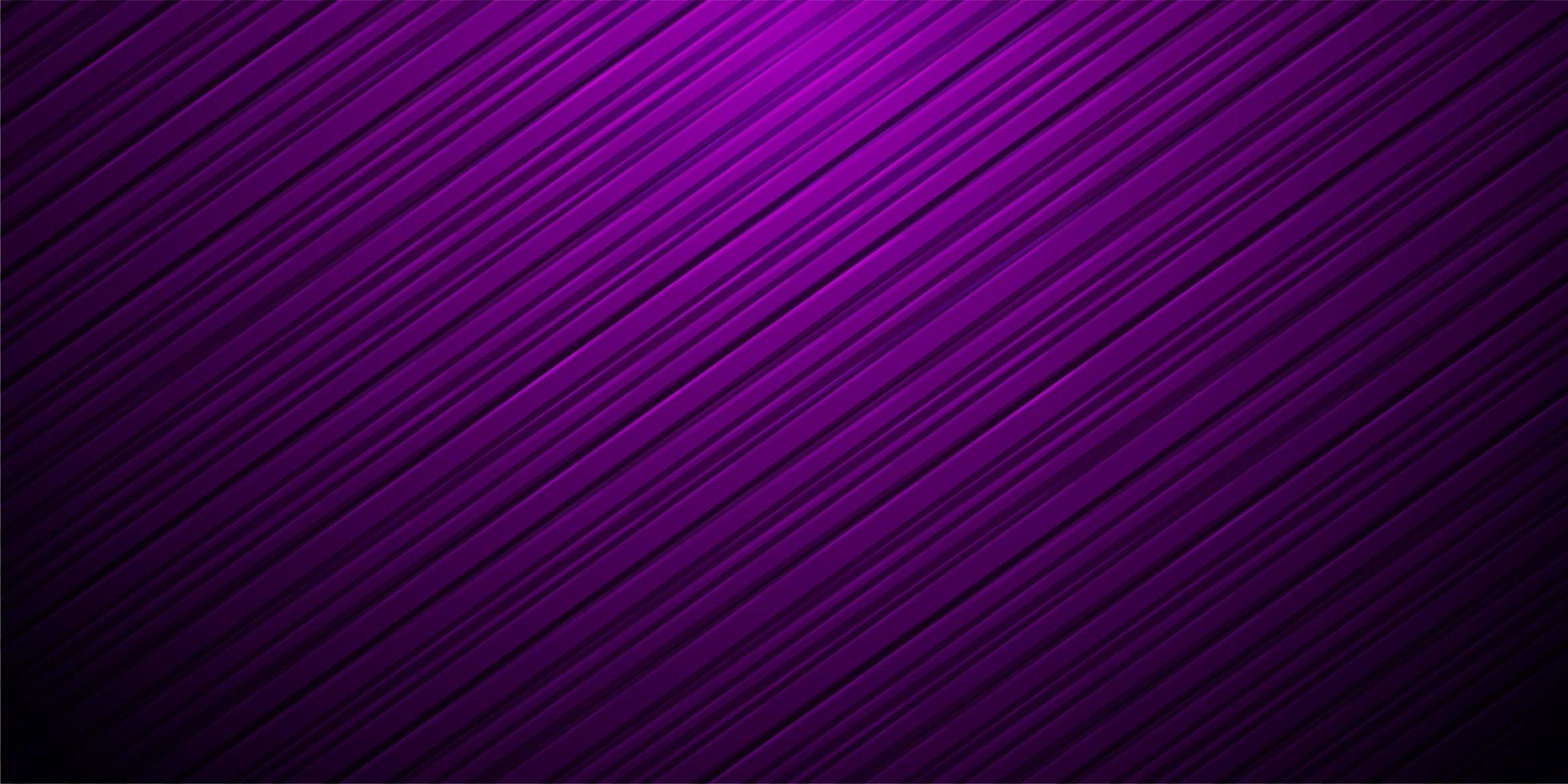 Diagonal purple striped gradient background vector