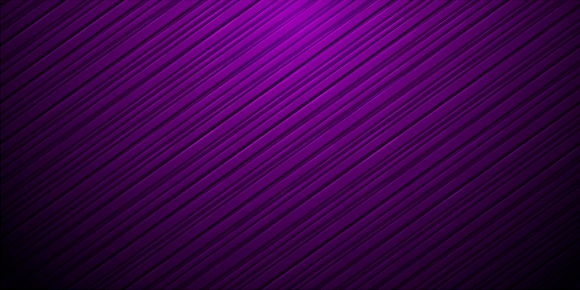 Diagonal purple striped gradient background vector