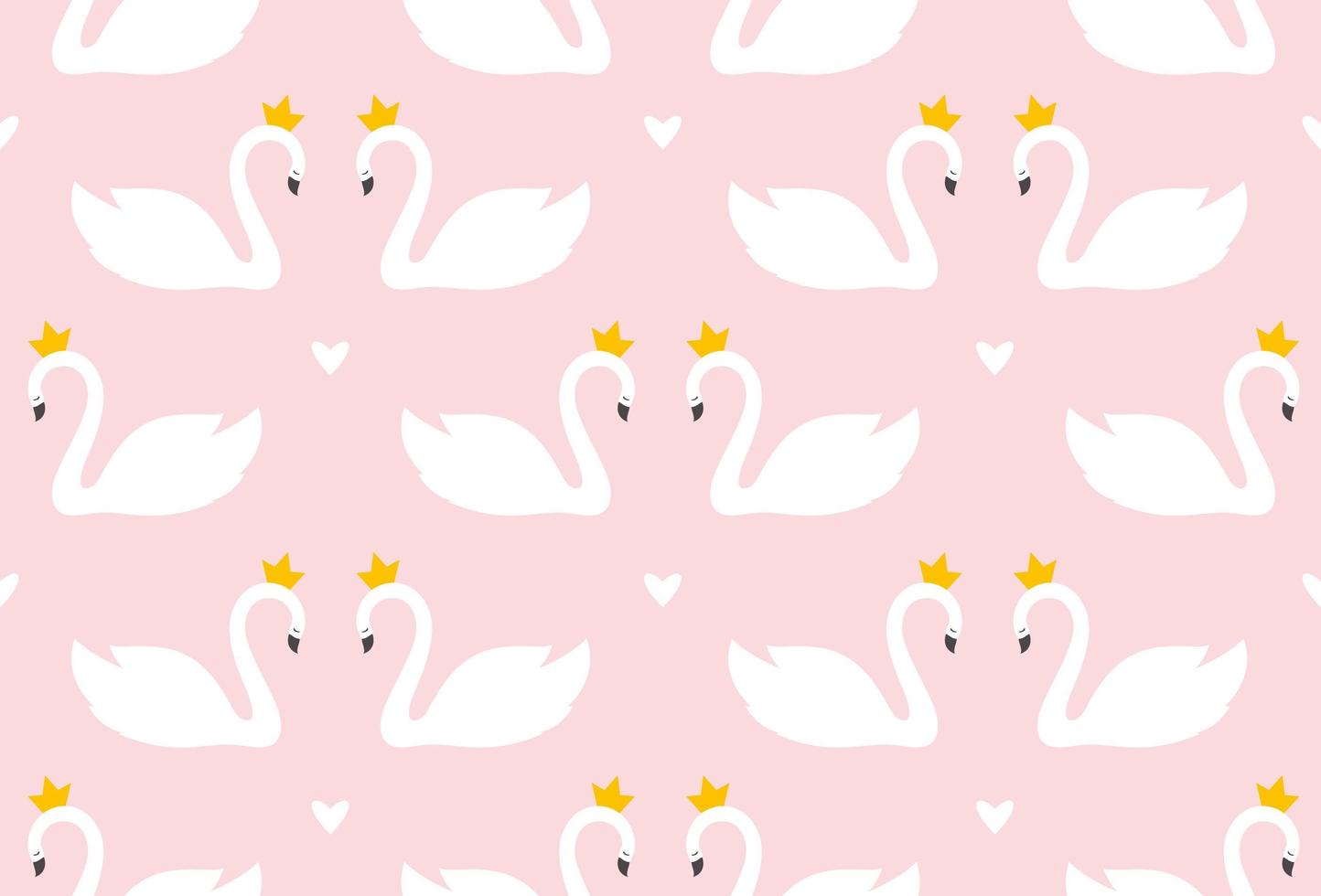 Swan Print Seamless Texture vector