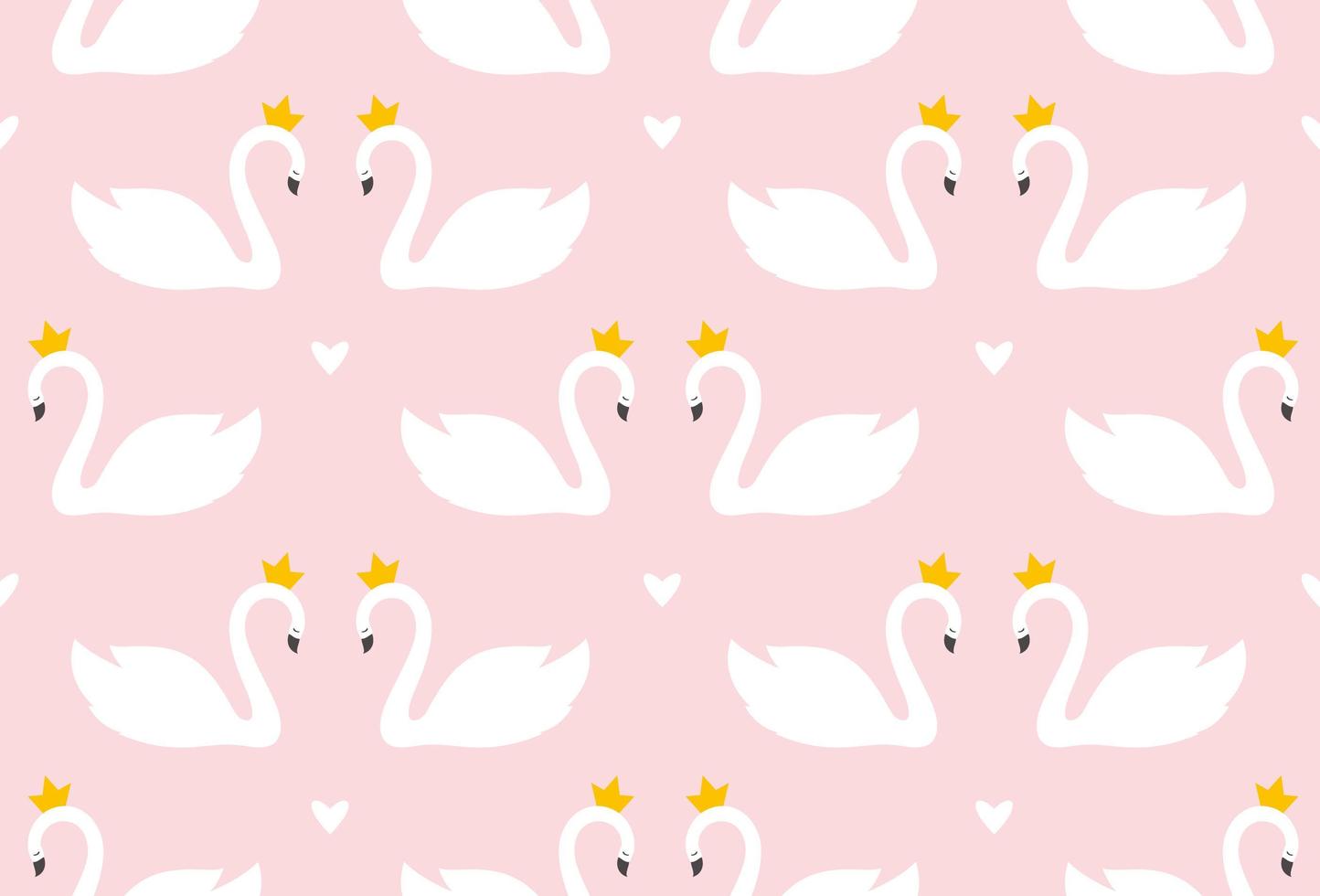 Swan Print Seamless Texture vector