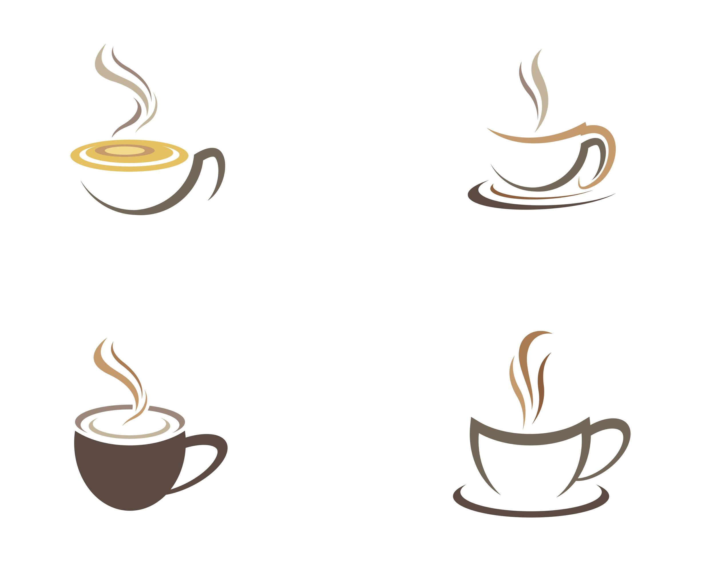 Coffee cup images logo set 1339695 Vector Art at Vecteezy