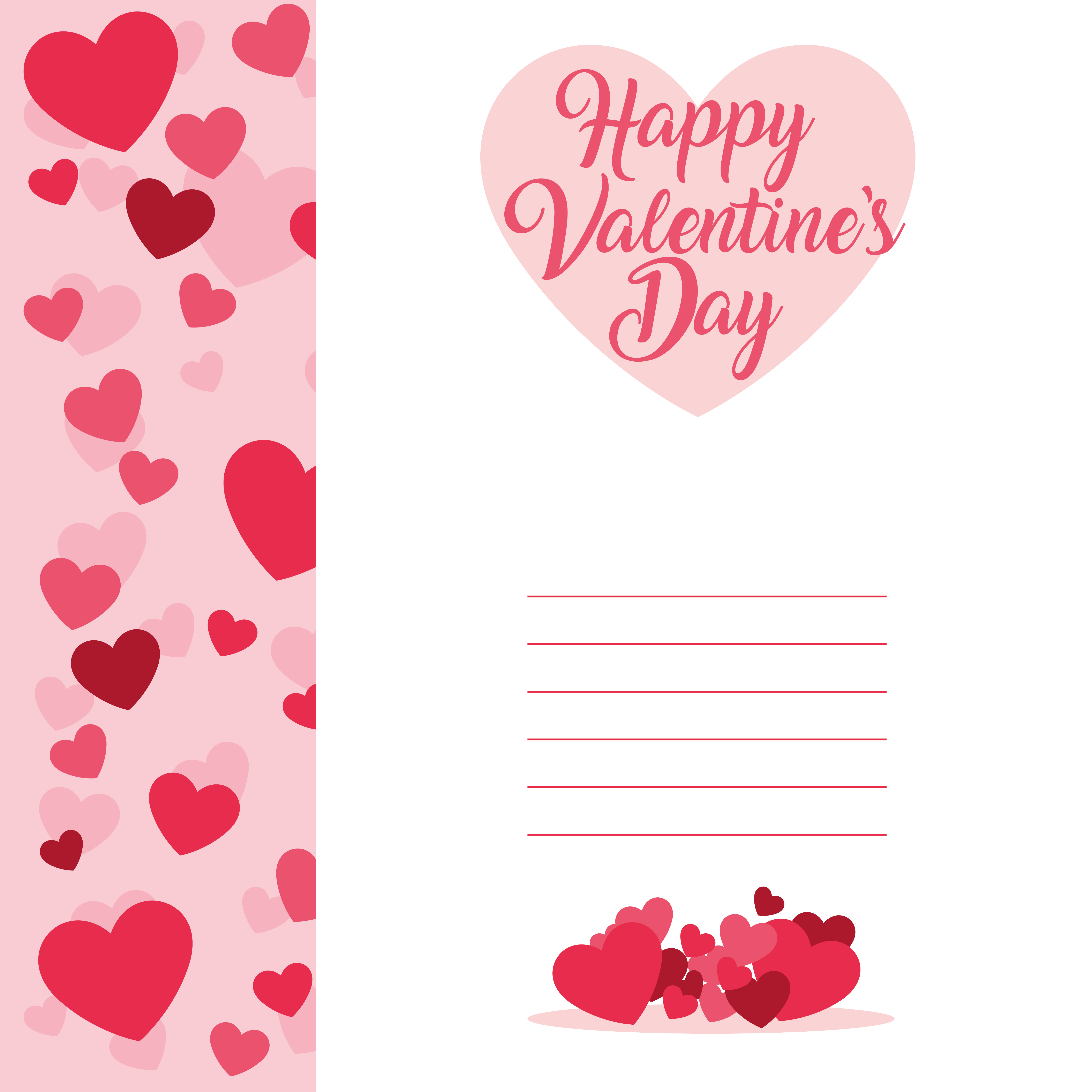 Happy Valentines Day card template with hearts 1339708 Vector Art at Happy Valentines Day card template with hearts 1339708 Vector Art at