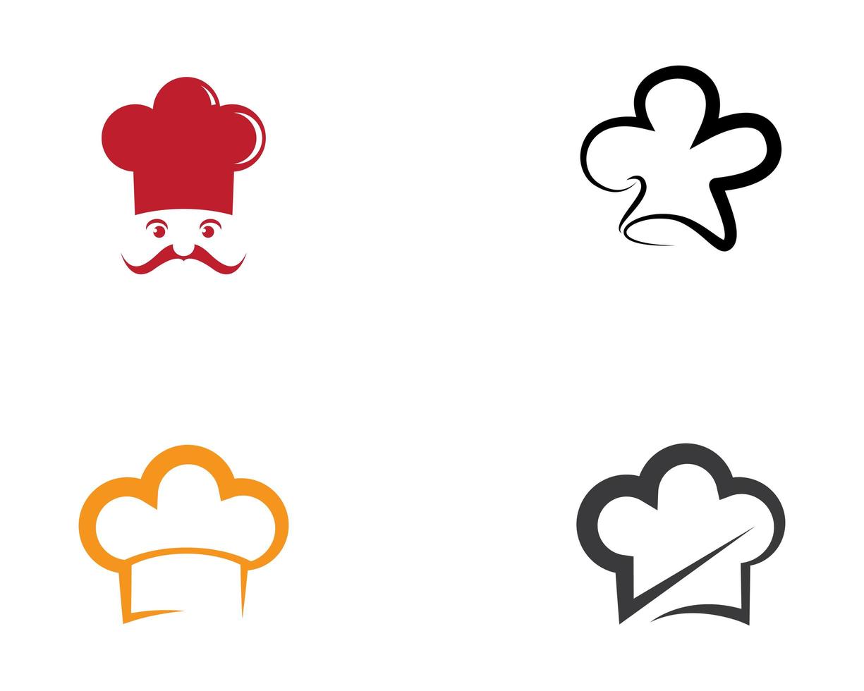 imágenes de gorro de chef logo vector