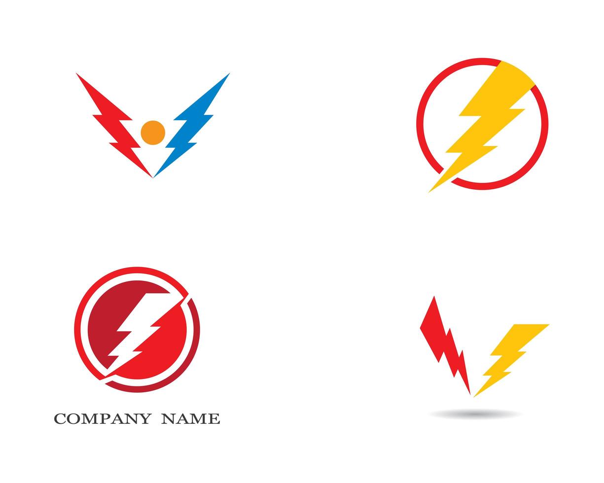 Thunderbolt logo images vector