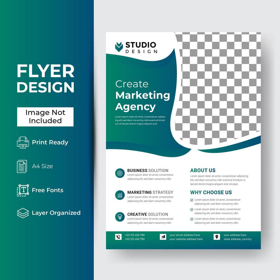 Corporate and Business Flyer Template vector
