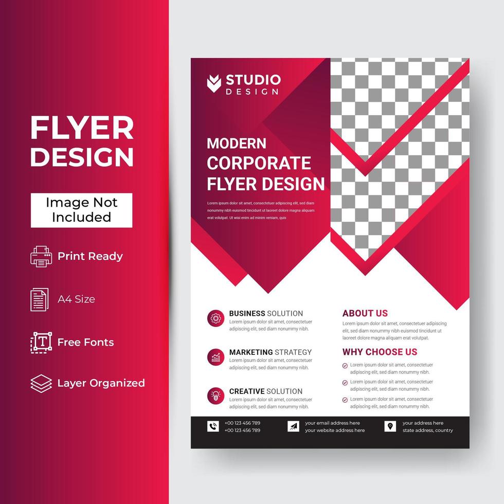 Corporate and Business Flyer Template vector