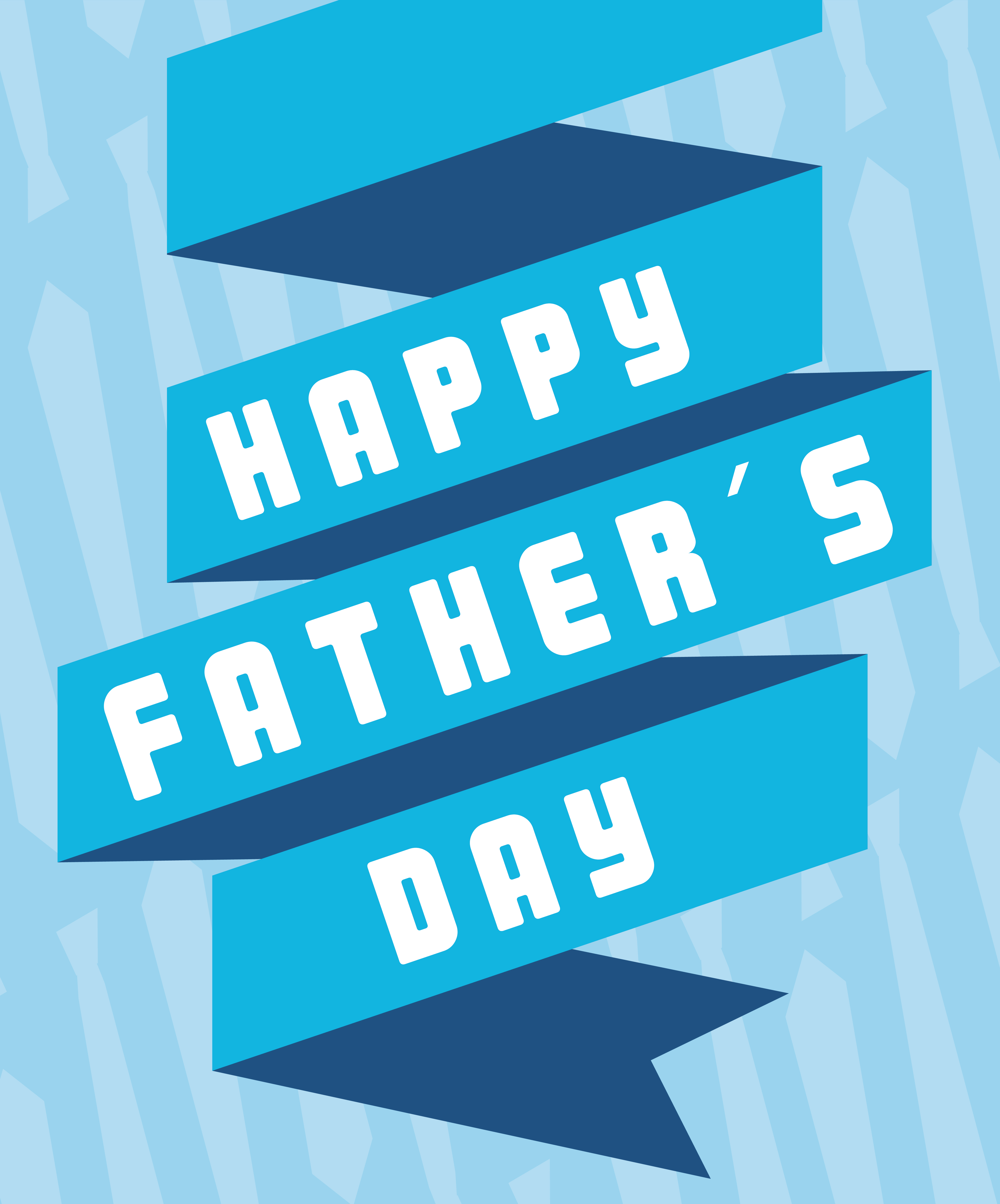 Happy father day card with ribbon decoration 1339789 Vector Art at Vecteezy