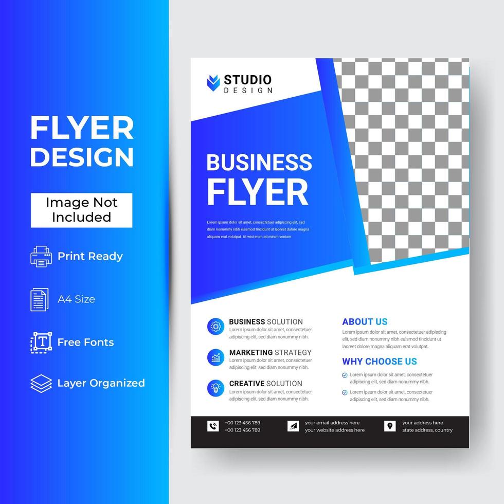 Corporate and Business Flyer Template vector