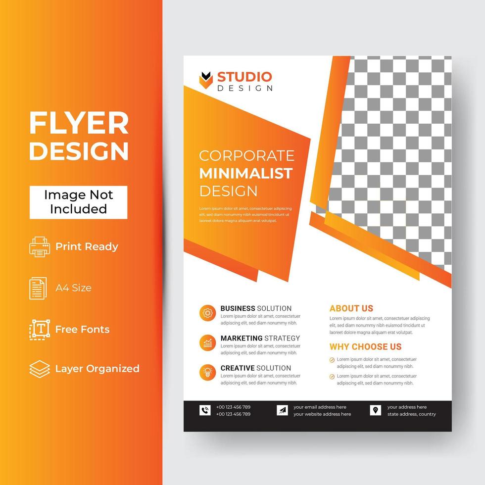 Corporate and Business Flyer Template vector