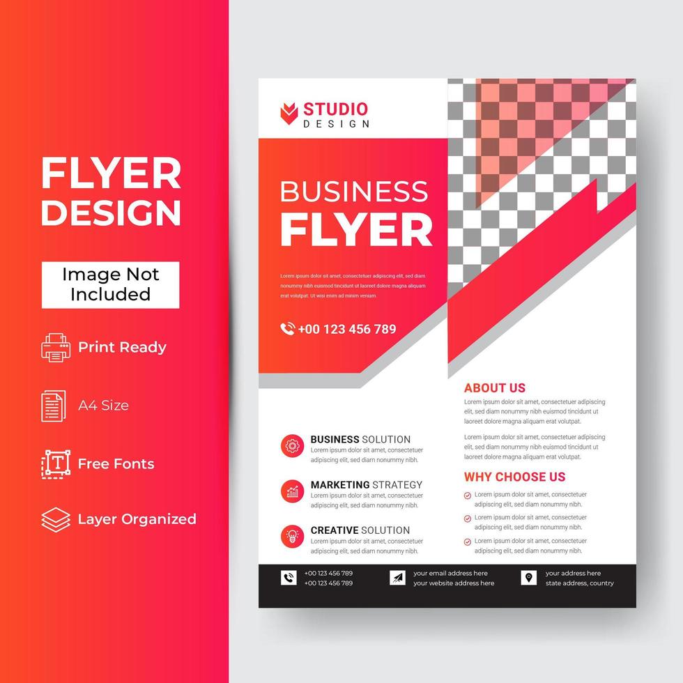 Corporate and Business Flyer Template vector