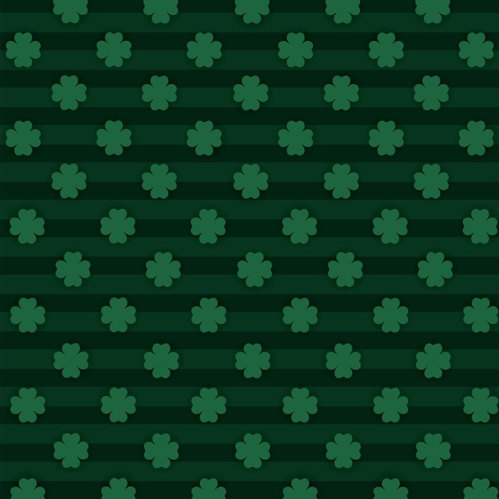 Clover leaves pattern background vector