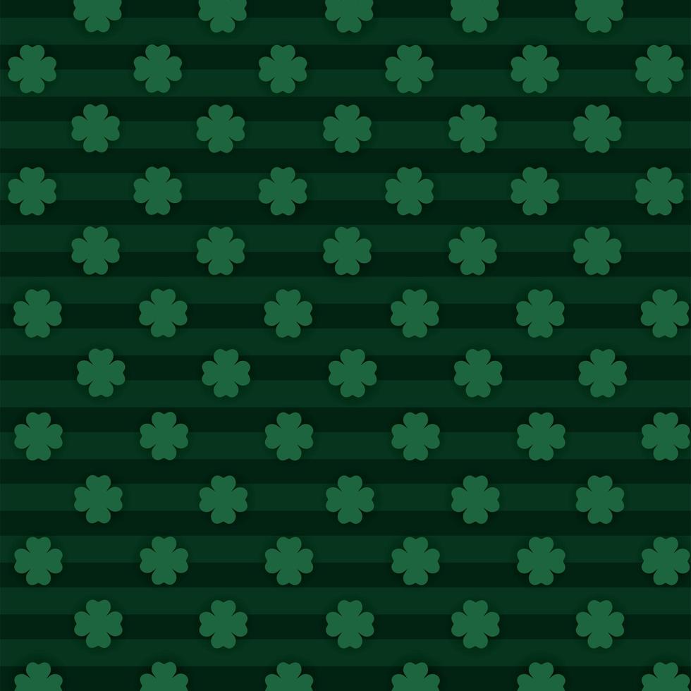 Clover leaves pattern background vector