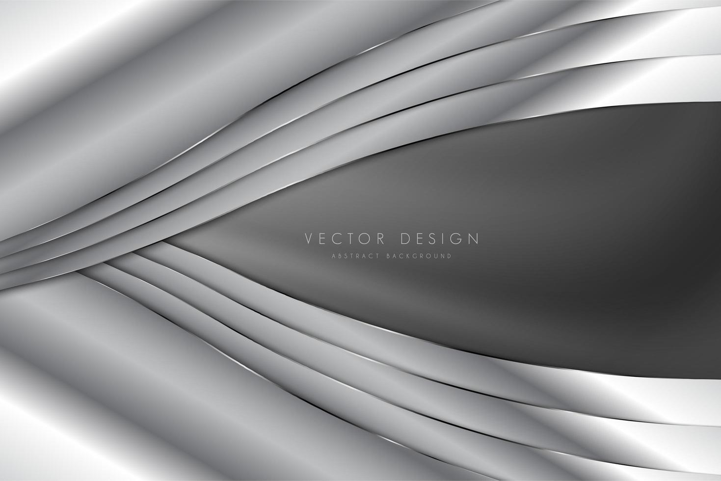 Luxury gray metallic background vector