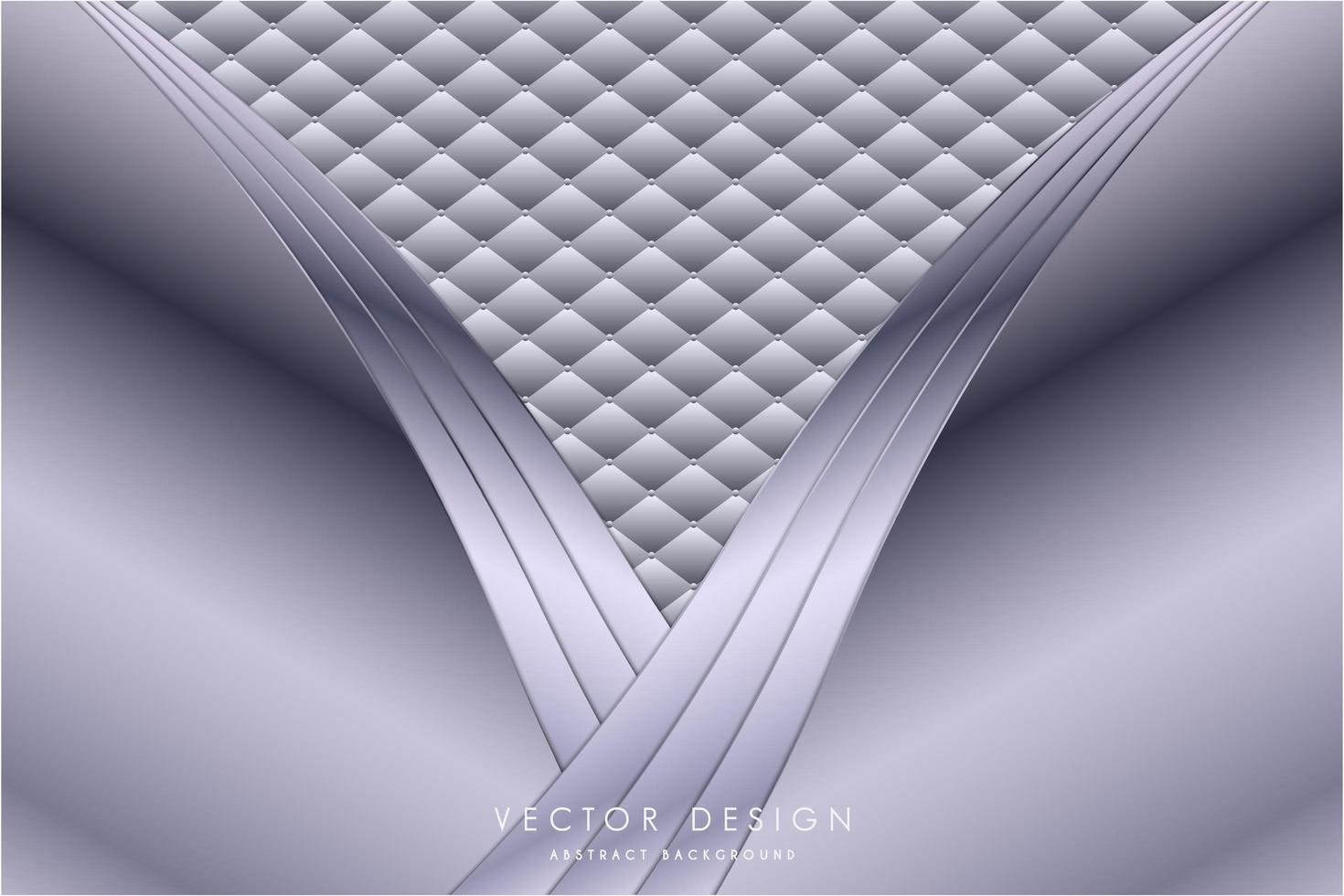 elegante fondo metálico violeta con tapicería vector