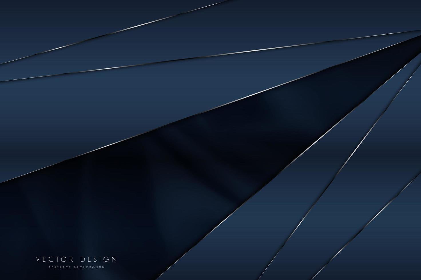 Elegant dark blue metallic background design vector