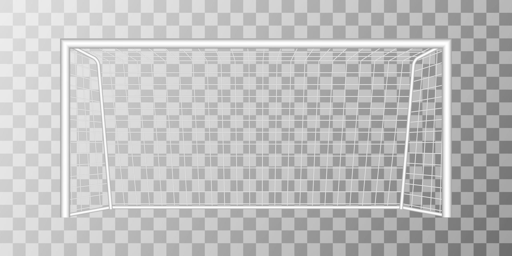 Football goal isolated on background vector