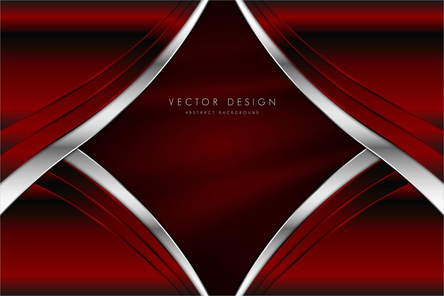 Fondo rojo metálico con textura de seda. vector