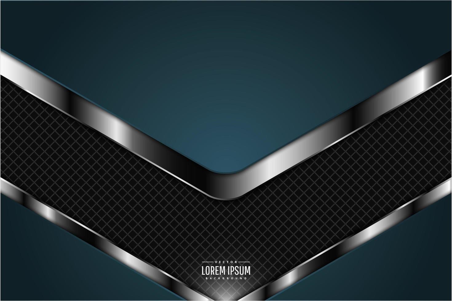 Green metallic background with carbon fiber vector