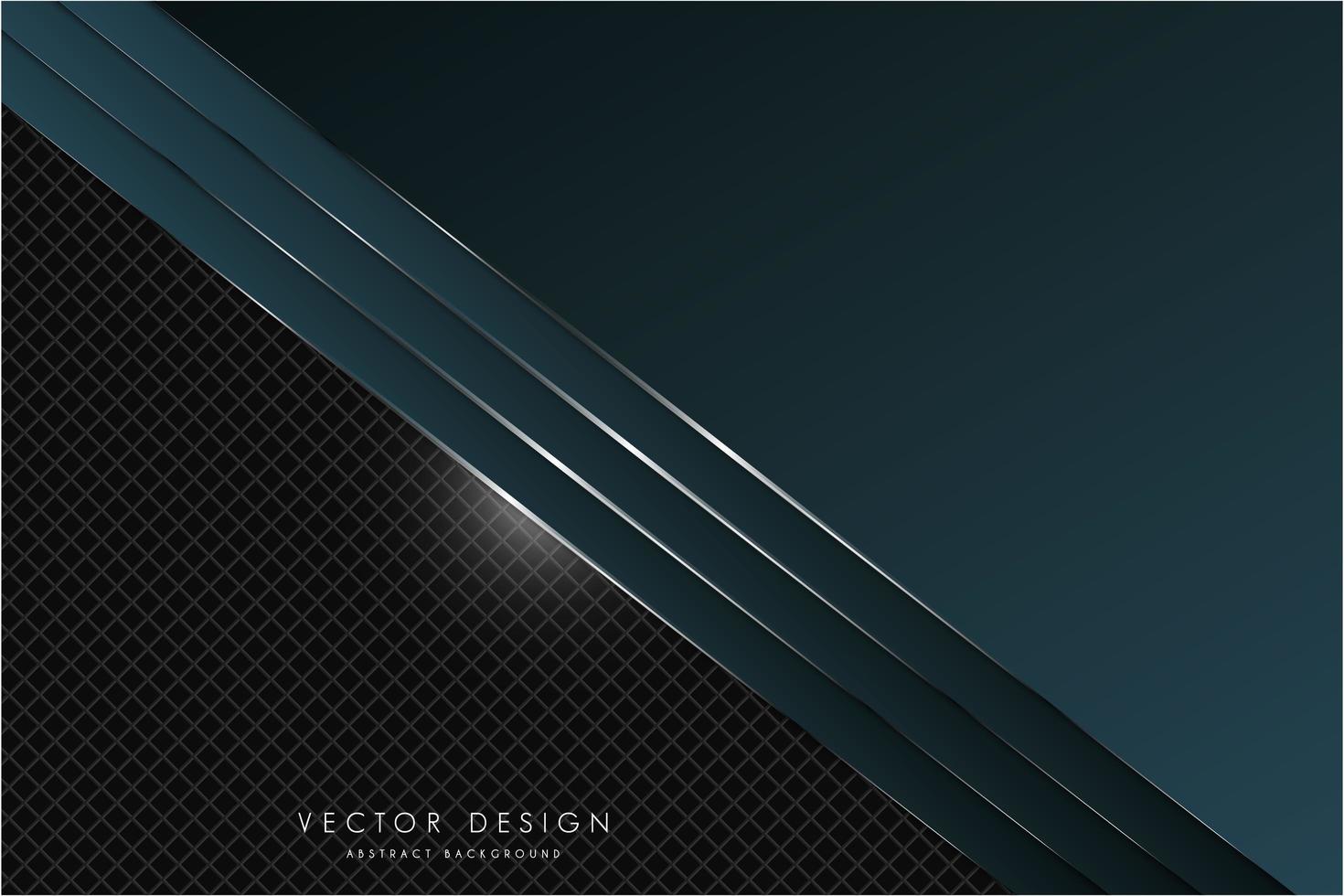 Dark green metallic texture with black space vector