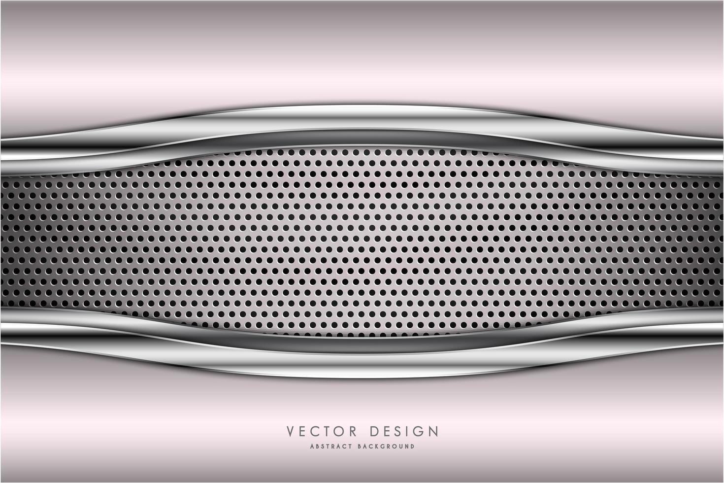 Pink metallic background with carbon fiber texture vector