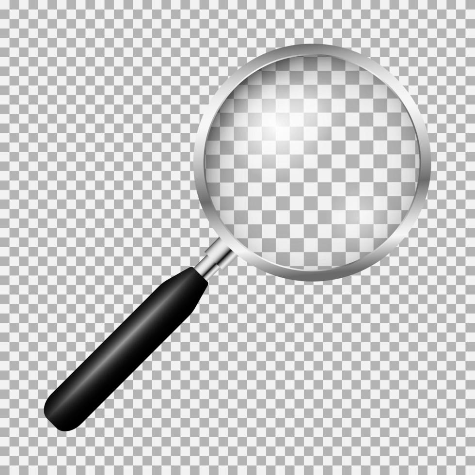 Realistic magnifying glass  vector