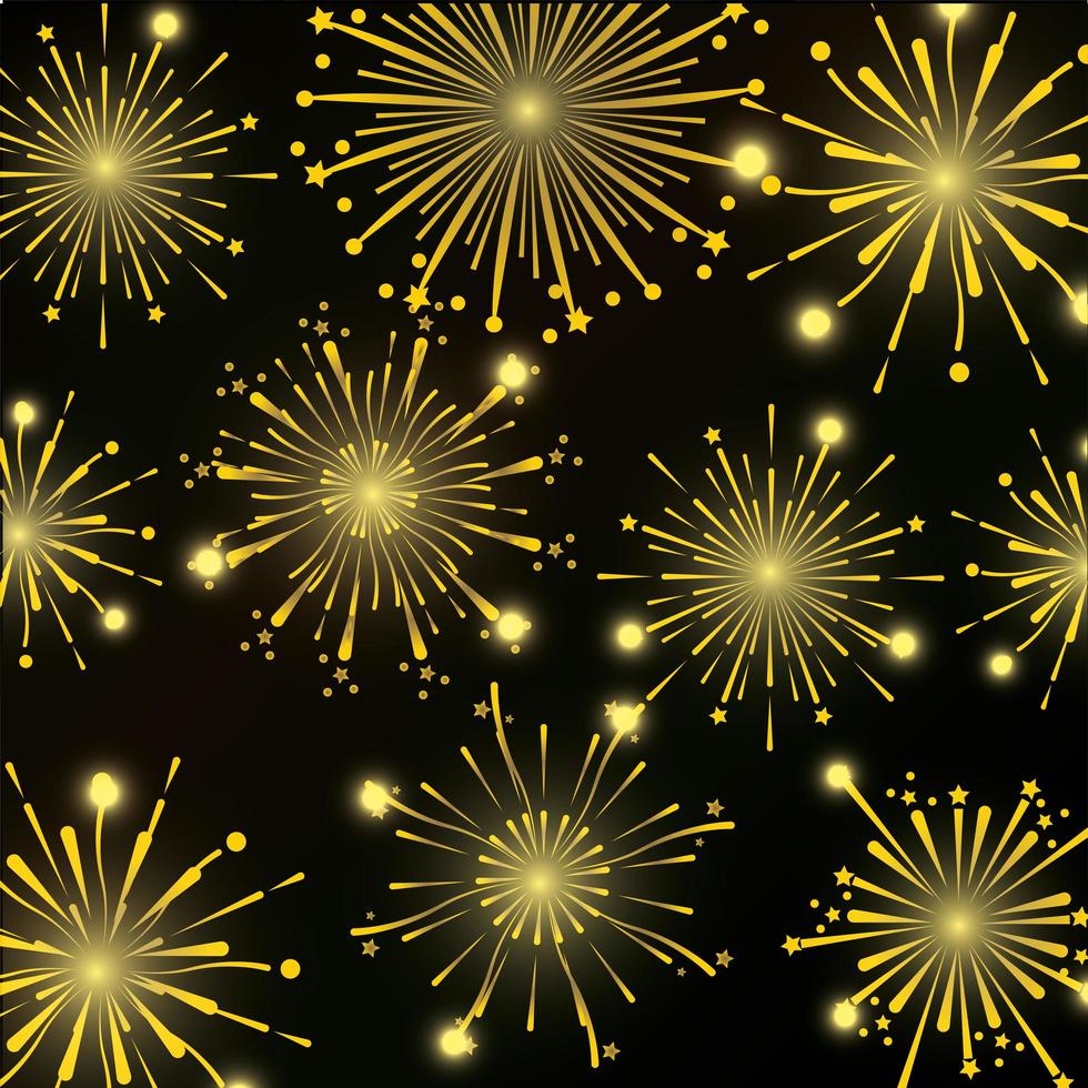 Fireworks pattern background vector