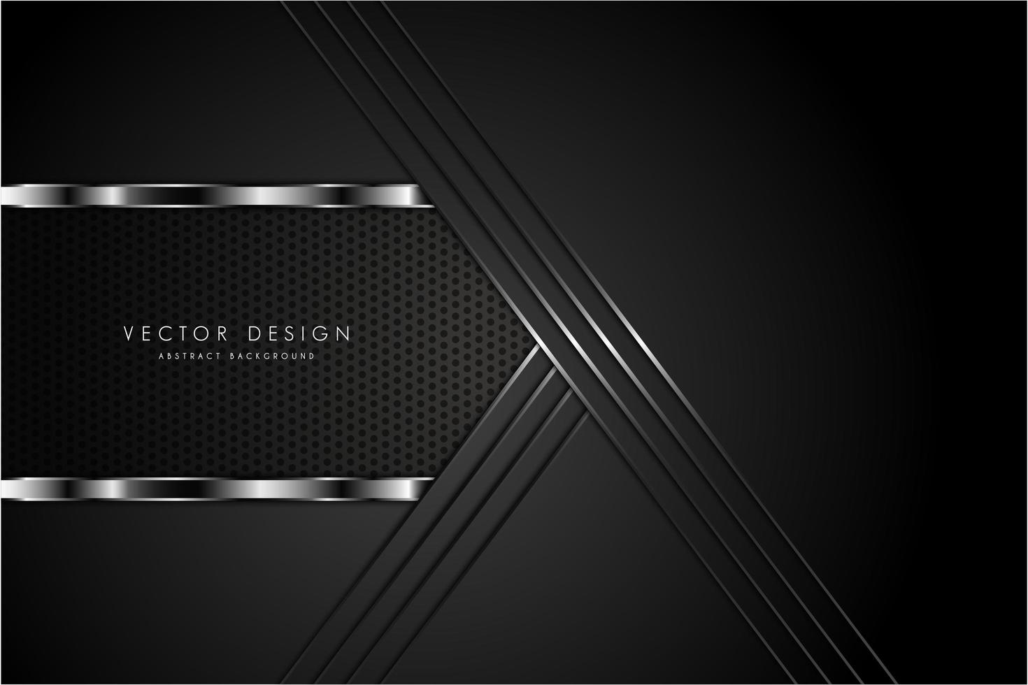 Black metallic texture with dark space vector