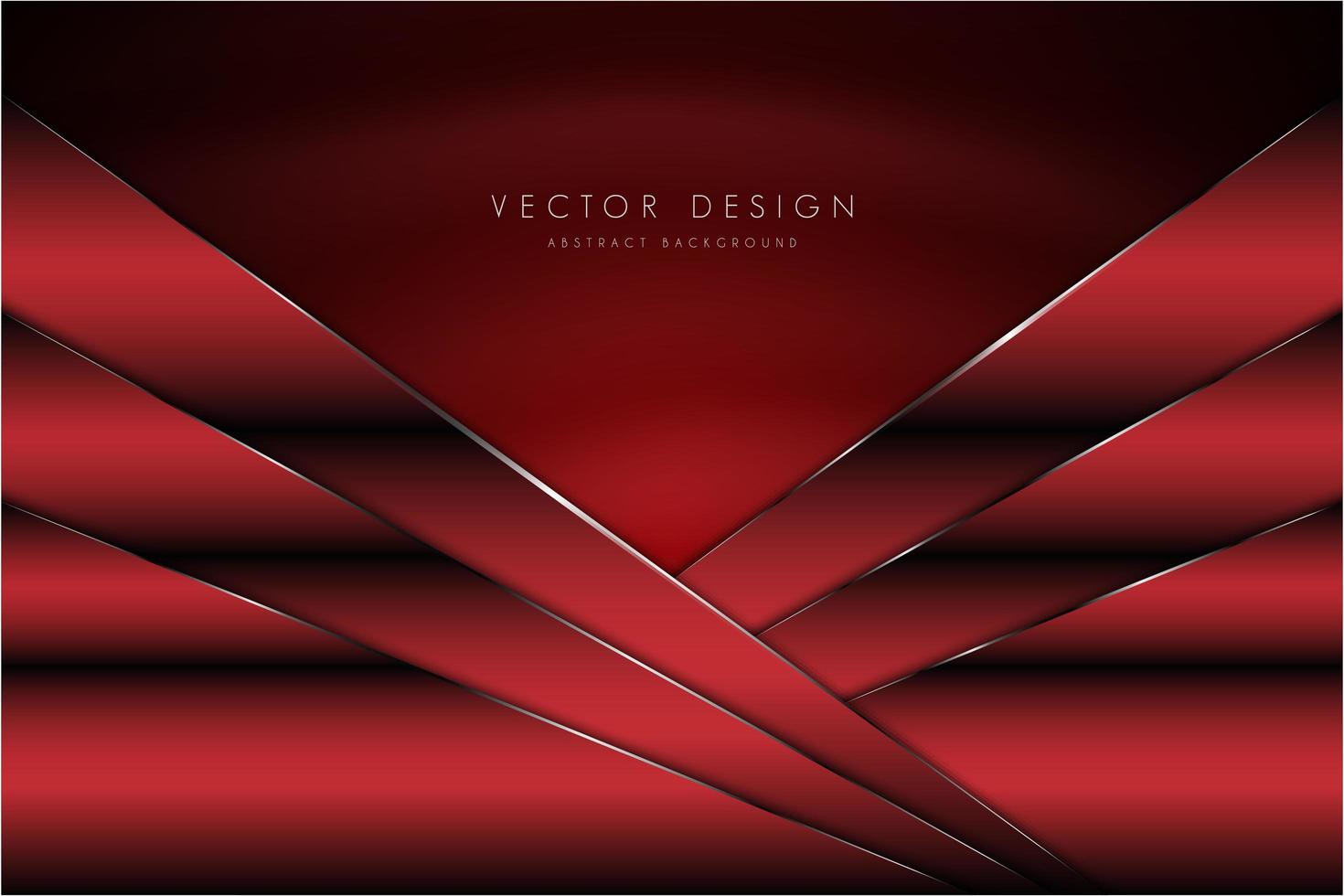 Fondo rojo metálico con textura de seda. vector