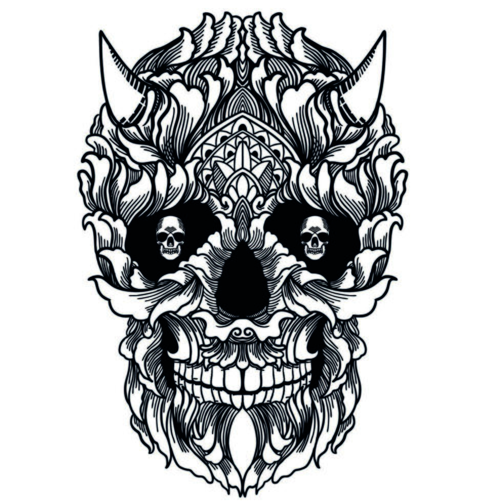 A Skull Mandala vector