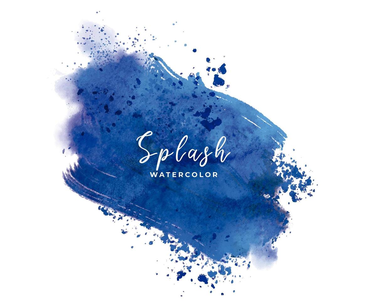 Blue Watercolor Splash vector