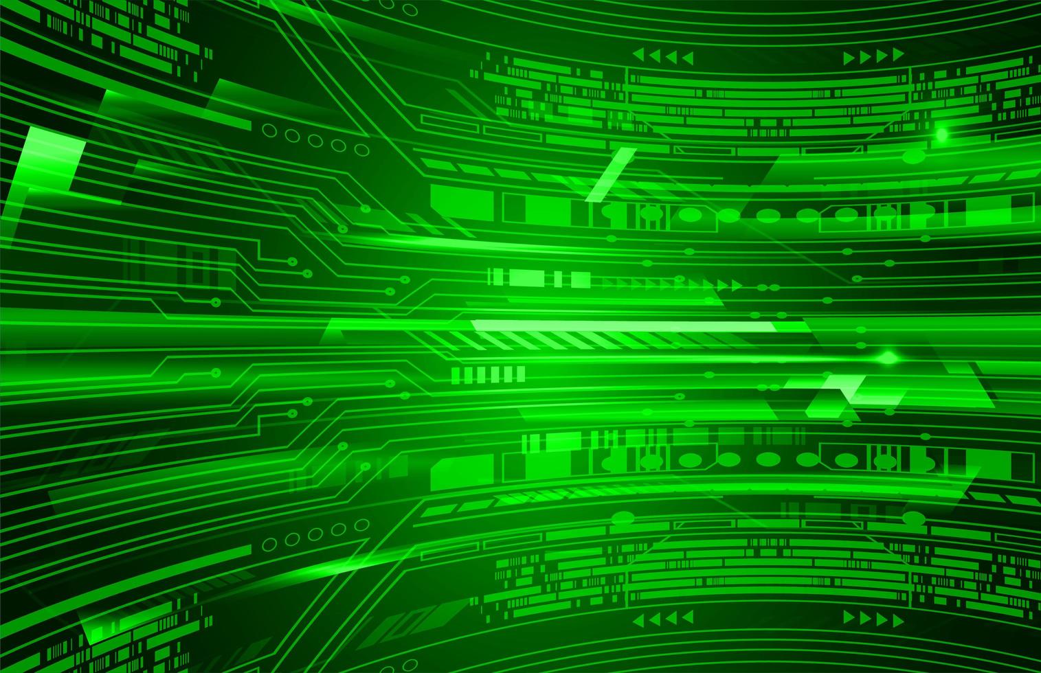 Green cyber circuit future technology concept background vector