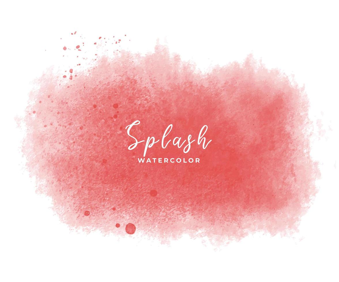 Red Watercolor Splash, Drops vector