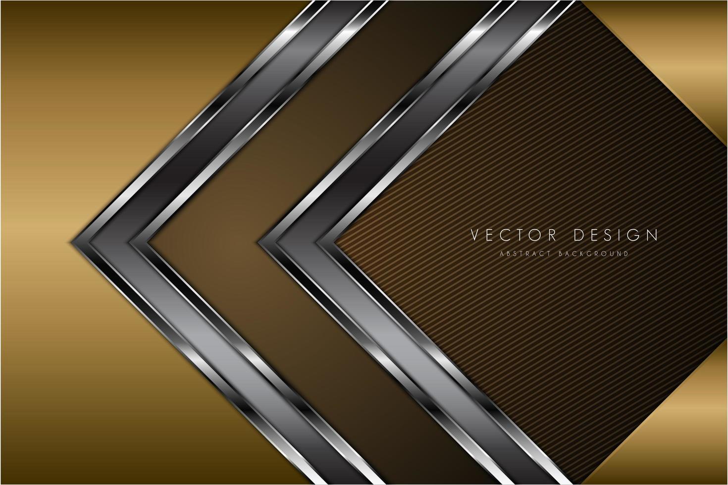 Luxury golden metallic background with dark space  vector