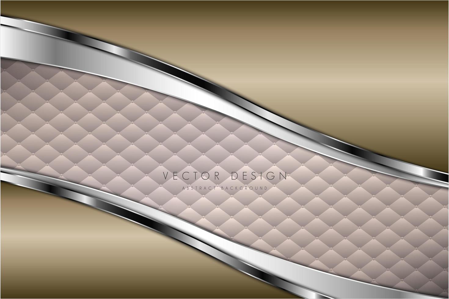 Luxury gold background with upholstery. vector