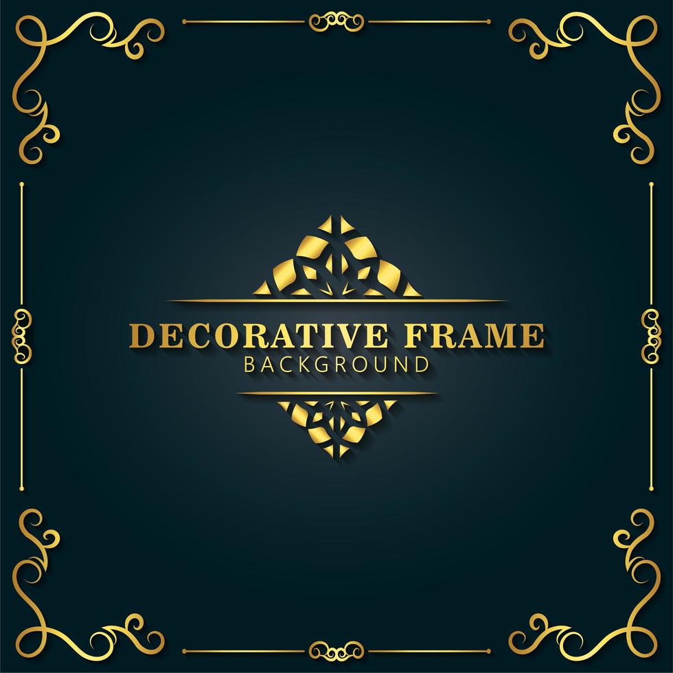 Elegant decorative frame background vector