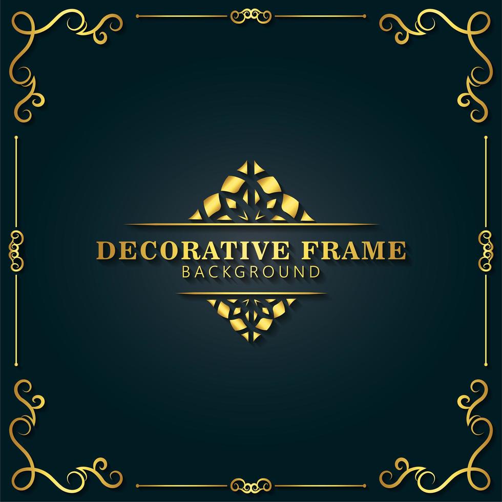 Elegant decorative frame background vector