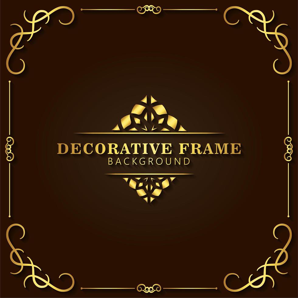 Elegant decorative frame background vector