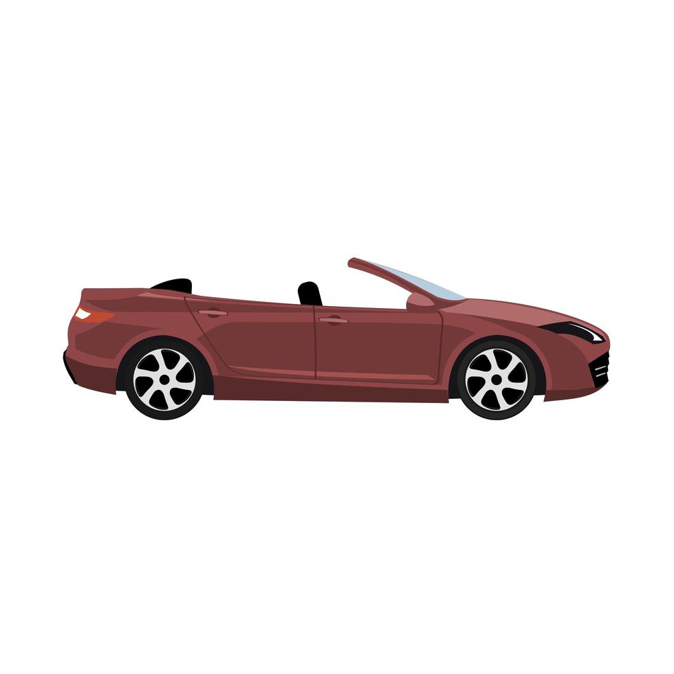 Luxury modern convertible car design vector