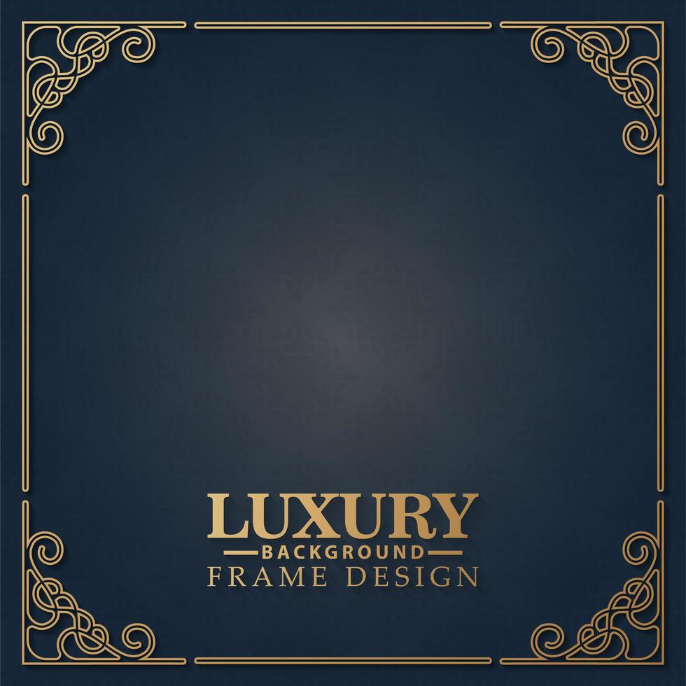 Luxury decorative frame design background vector