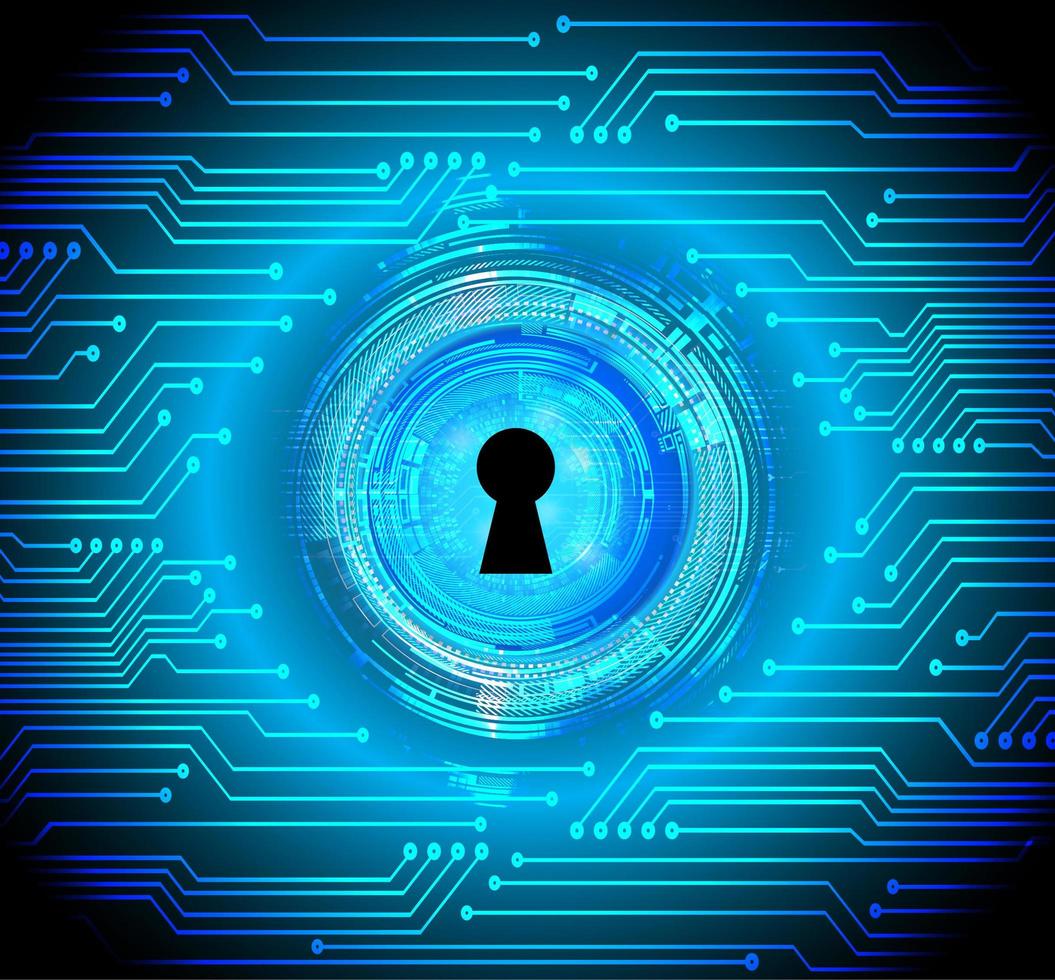 Cyber Security Keyhole Background  vector