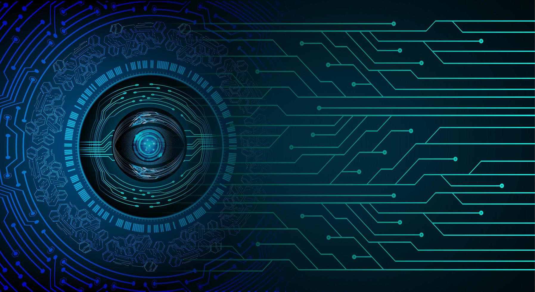Cyber circuit future technology concept background vector