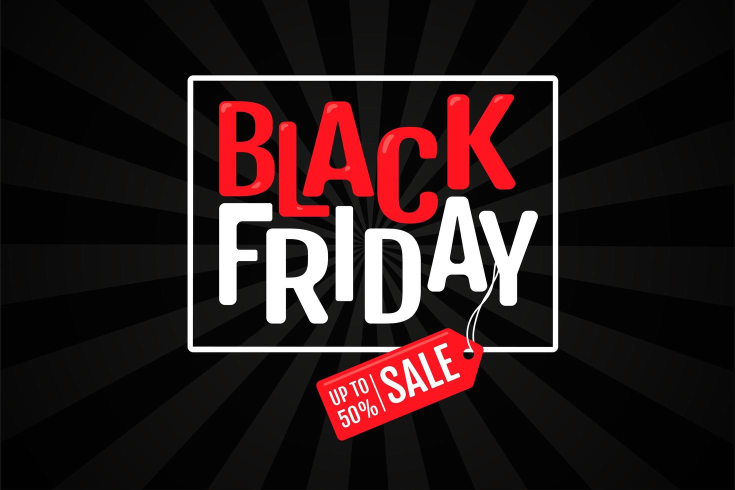 Promotional label with a product sale during Black Friday  vector