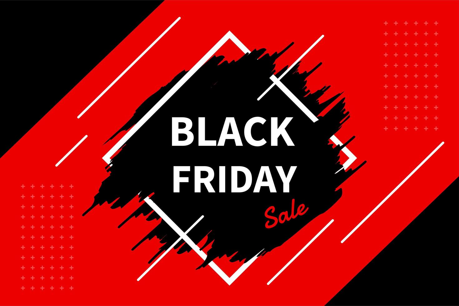 Promotional label with a product sale during Black Friday vector